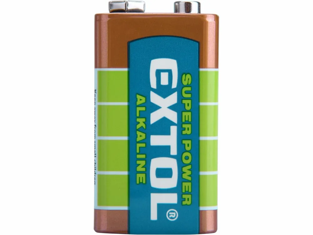 Časově omezená nabídka - EXTOL ENERGY Baterie 9V (6LR61) alkalické, balení 1ks