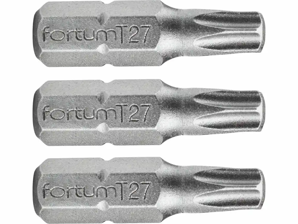 Jen tento týden - FORTUM Bit TORX, sada 3ks, T 27x25mm, S2 4741427