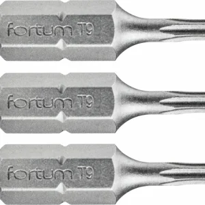 Mezi nejprodávanějšími | FORTUM Bit TORX, sada 3ks, T 9x25mm, S2 4741409