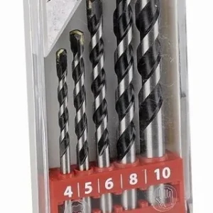Do vyprodání zásob - KRT012401 - 5 ks Vrtáků do betonu SET 4-5-6-8-10 mm KREATOR
