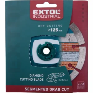 Cenová bomba - kotouč diamantový řezný segmentový Grab Cut, 125x22,2mm, suché řezání, EXTOL INDUSTRIAL