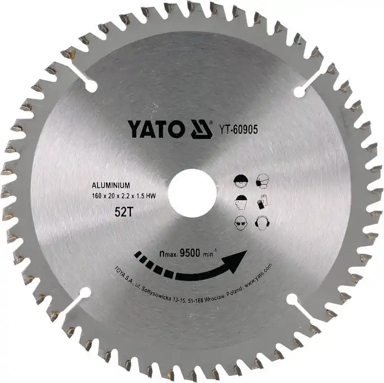 Žádaný produkt - YATO Pilový kotouč na hliník 160x20mm 52 zubů YT-60905