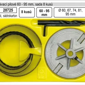 Vrtáky vyřezávací pilové sada 8 dílů 60-95mm - Tovární cena