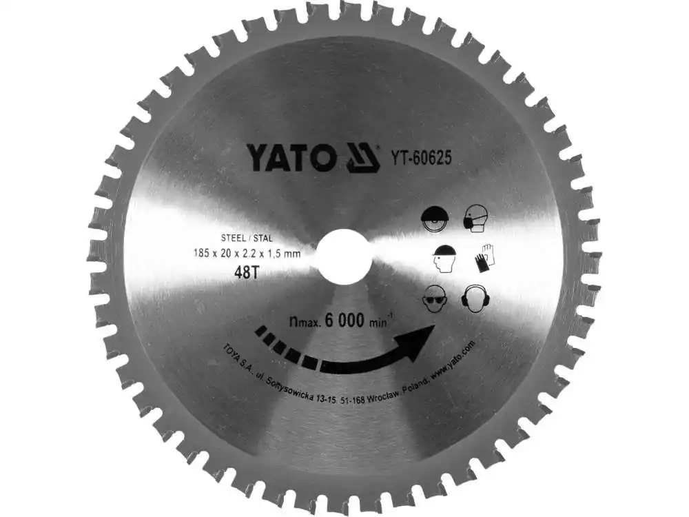 Top cena - YATO Pilový kotouč na železo 185x20mm 48 zubů YT-60625