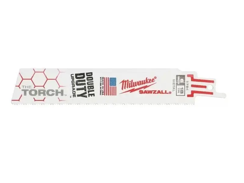 1ks-MILWAUKEE Sawzall TORCH pilový plátek na kov 150mm,18TPI, 8%Co, pro mečové pily ocasky - Bezpečný nákup
