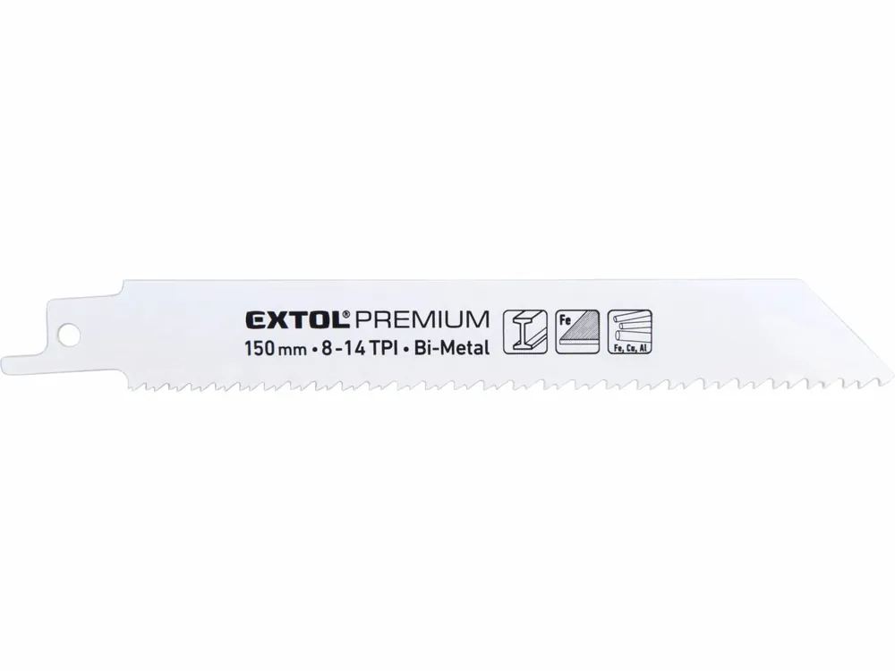 EXTOL PREMIUM plátky do pily ocasky na kov 3ks, 150x19x0,9mm, Bi-metal 8806205 | Akční nabídka