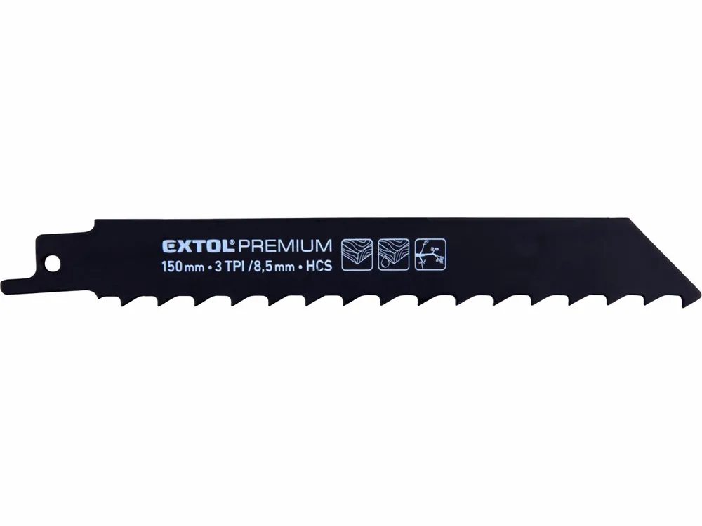 Cenový hit | EXTOL PREMIUM plátky do pily ocasky na dřevo 3ks, 150x19x1,2mm, HCS 8806104