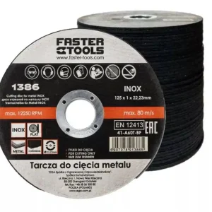 FASTER TOOLS kotouč řezný na ocel a nerez 125x1,0mm - Výhodná cena