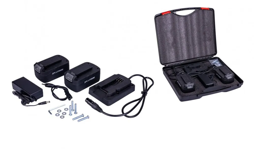 Speciální cena | FESTA Sada baterii a nabíječky pro strunové řezačky polystyrenu 37V / 2x2200mAh