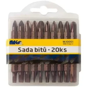 Bity, sada 20 kusů v plastové kazetě, Magg | Nabídka končí brzy