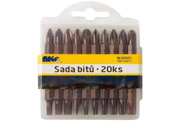 Bity, sada 20 kusů v plastové kazetě, Magg | Nabídka končí brzy