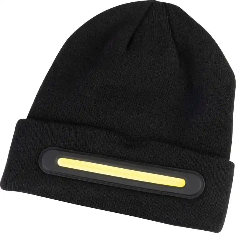 STREND PRO Čepice se světlem COB LED pásek, ČERNÁ, velikost UNI - Top cena