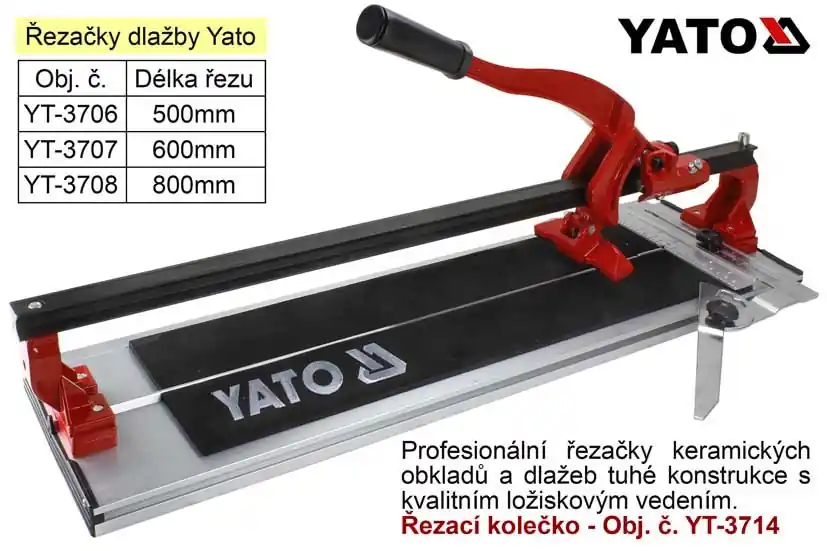 Řezačka na dlažby 800mm - YT3708 - Zvýhodněná cena