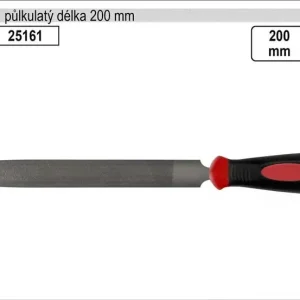 Cenová bomba - Pilník VOREL půlkulatý středně jemný délka 200mm