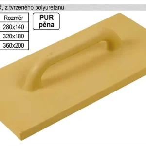 Hladítko PUR z tvrzeného polyuretanu, 280x140mm - Kupte dnes