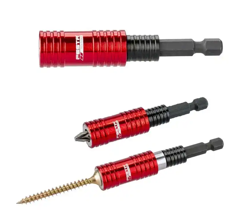 Jen pár kusů | FESTA INDUSTRY magnetický držák bitů s pojistkou, nástavec na bity 72mm, 1/4"