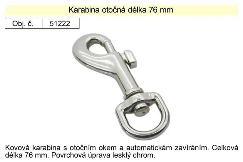 Poslední šance | Karabina otočná 76mm