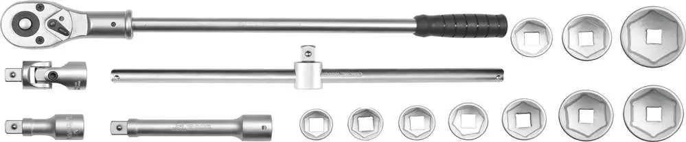 YATO Gola sada 3/4" 15 dílů 30-60mm YT-1334 - Rychlá expedice