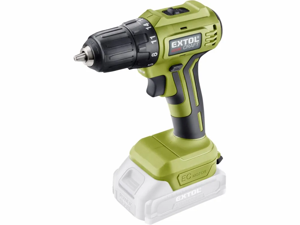 Skvělá nabídka | EXTOL CRAFT vrtací šroubovák aku, BRUSHLESS, 20V Li-ion, bez baterie a nabíječky 402451