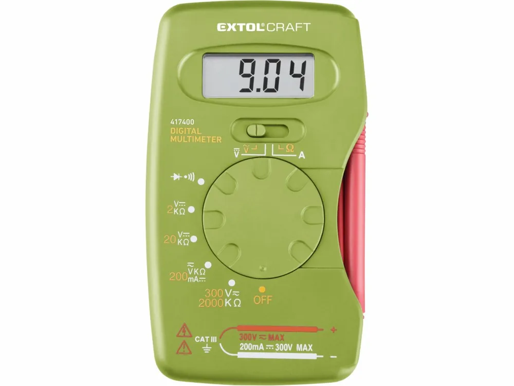 Žádaný produkt | EXTOL CRAFT multimetr digitální, kapesní 417400