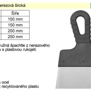 Doprodej - Špachtle nerezová 100mm