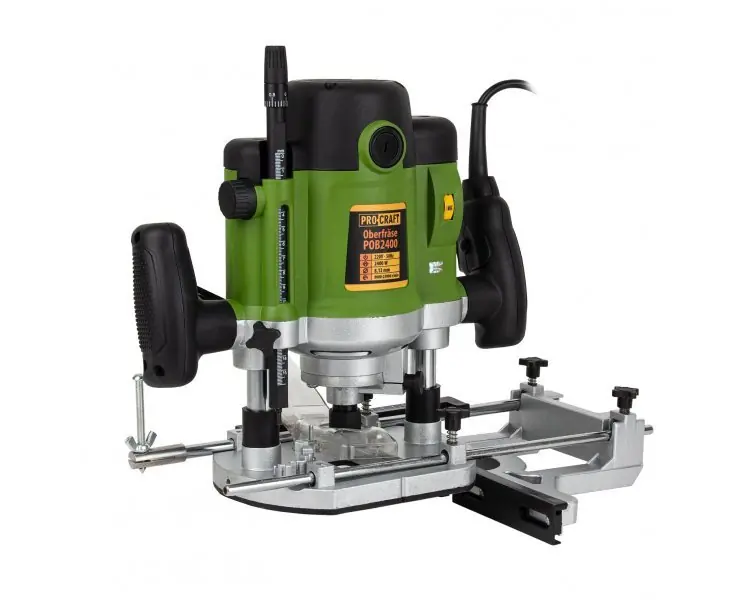 Snadné objednání | PROCRAFT Frézka horní 12mm 2000W + sada fréz POB2400