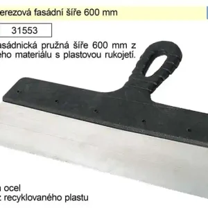 Špachtle nerezová fasádní šíře 600 mm | Doporučujeme