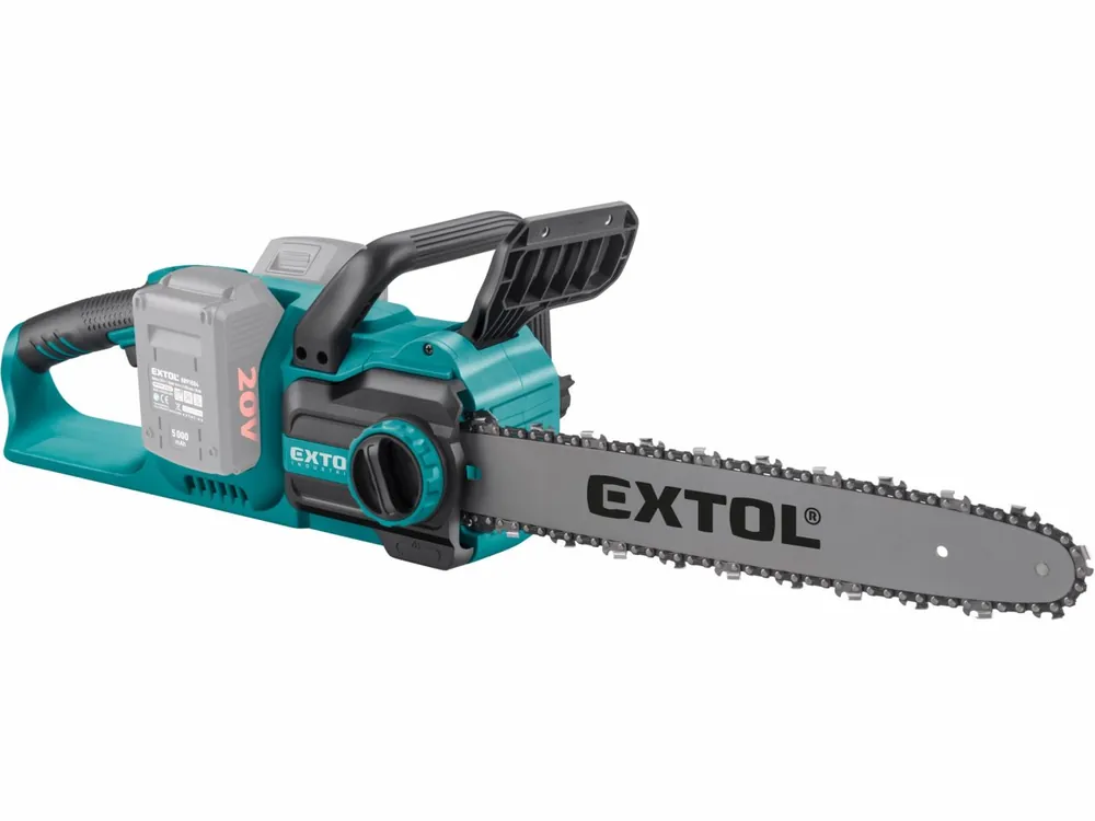 EXTOL INDUSTRIAL pila řetězová aku SHARE20V, 40cm, BRUSHLESS, bez baterie a nabíječky | Tovární cena