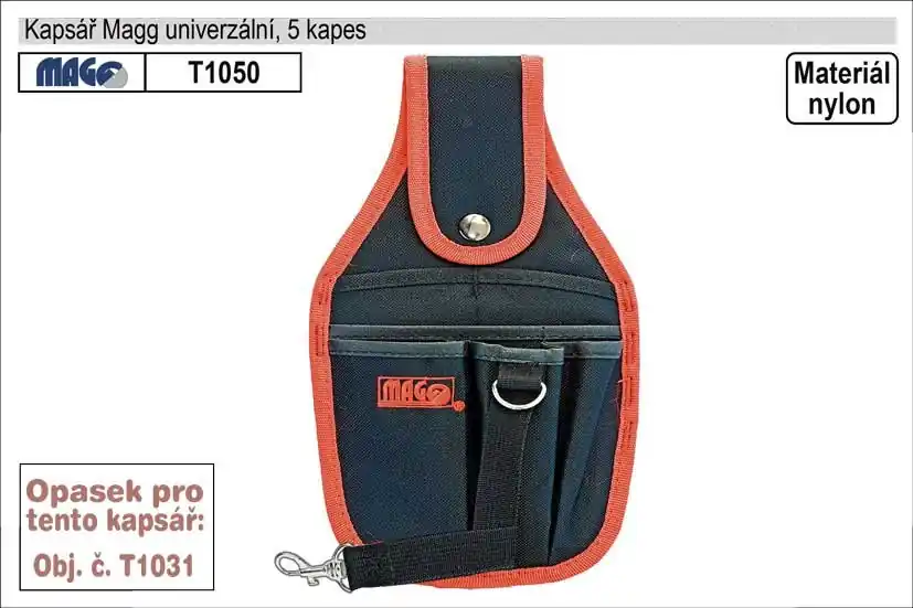 Zbývá pár kusů | Kapsář MAGG s 5 kapsami