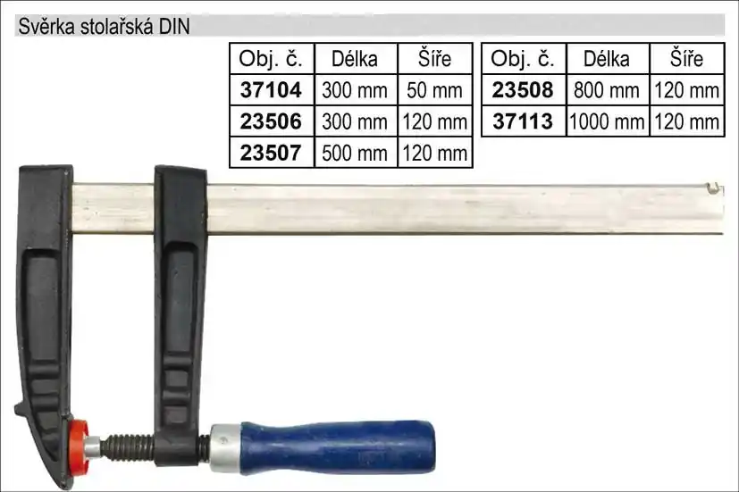 Ušetřete více - Svěrka stolařská DIN 500x120mm