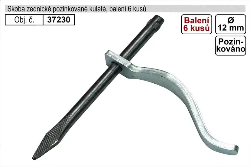 Skoby zednické kulaté, balení 6 kusů - Rychlé odeslání