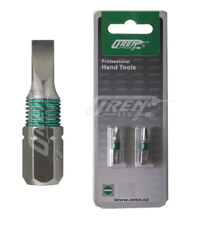 OREN bit SL5 plochý 5mm x 25mm 1/4", sada 2ks | Časově omezená nabídka