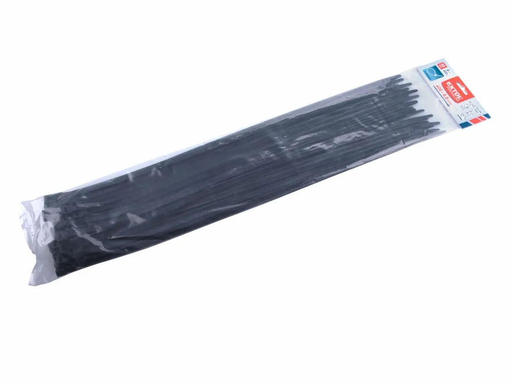 Výhodná koupě - EXTOL PREMIUM pásky stahovací na kabely černé, 600x8,8mm, 50ks, nylon PA66 8856176