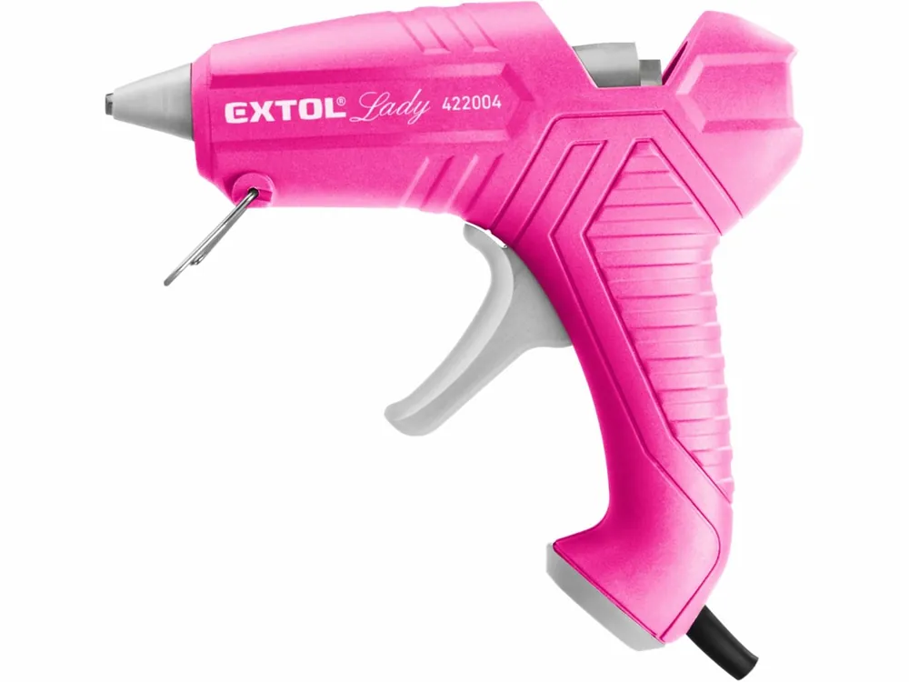 Ihned k objednání - EXTOL pistole tavná lepící, 11mm, 40W, růžová