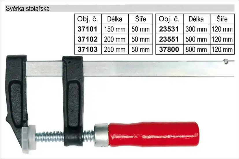 Svěrka stolařská 500x120mm - Doporučujeme