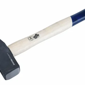 Skladem | Kladivo zámečnické, 2000 g, s dřevěnou, modrou násadou, Extol Craft