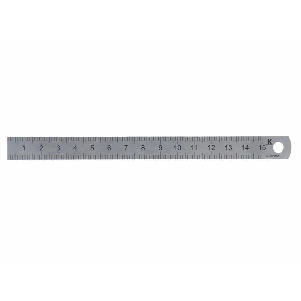 KMITEX Měřítko ocelové tenké 200mm INOX, laserový popis ČSN 25 1125 - Rychlé dodání