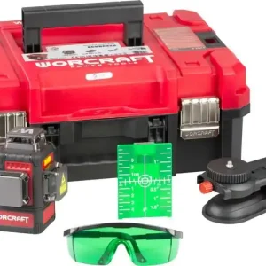 WORCRAFT CLL-S20Li Křížový laser 3D 360° zelený paprsek, samonivelační, 20V, bez baterie - K objednání