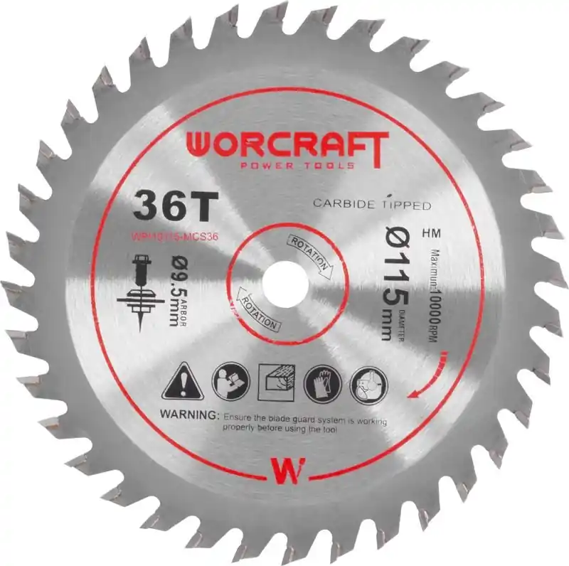 Právě v prodeji | WORCRAFT Pilový kotouč 115x9.5mm, 36T pro aku pilu CMCS-S20LiB
