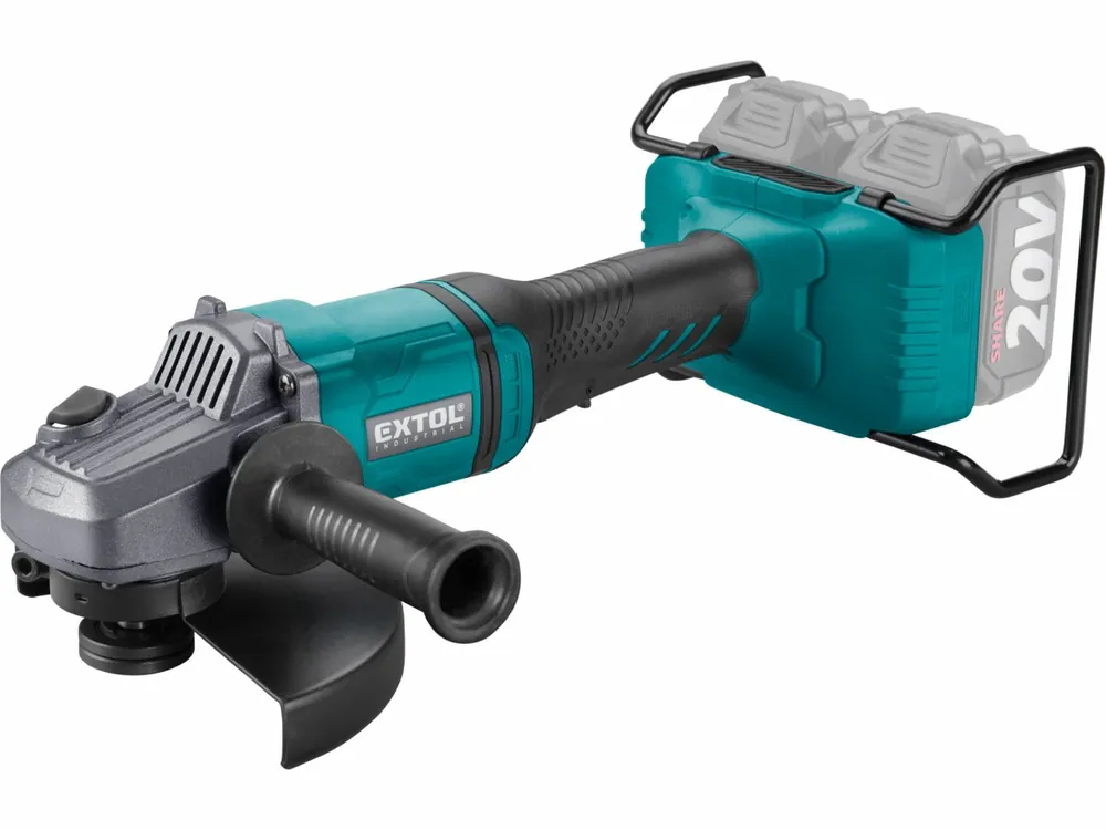 Speciální nabídka | EXTOL INDUSTRIAL bruska úhlová aku SHARE20V, 150/180mm, BRUSHLESS, bez baterie a nabíječky
