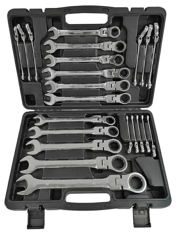 SILVER Ráčnové klíče s kloubem 6-32mm sada 22ks - Super nabídka