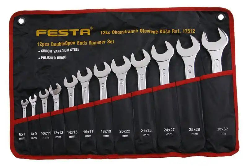 Novinka v sortimentu | FESTA Klíče stranové otevřené sada 12 kusů 6-32mm CrV