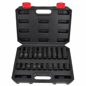 AWTOOLS Gola ořechy šestihranné kované, krátké a prodloužené 1/2" sada 20 kusů 10-19mm - Objednat nyní