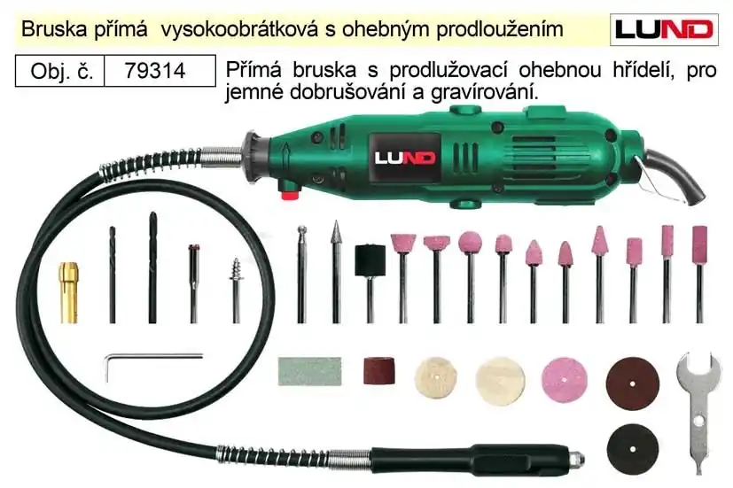 K dispozici | Bruska přímá vysokoobrátková 135 W Lund TO-79314