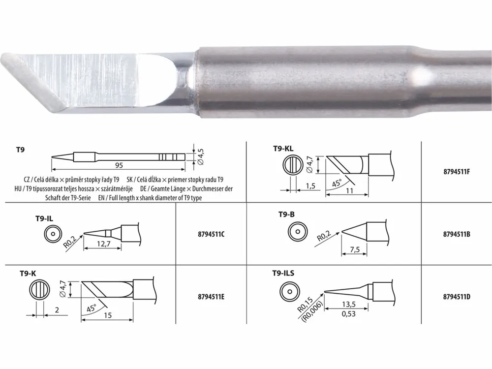 Ušetřete | EXTOL INDUSTRIAL hrot pájecí, T9-K 8794511E