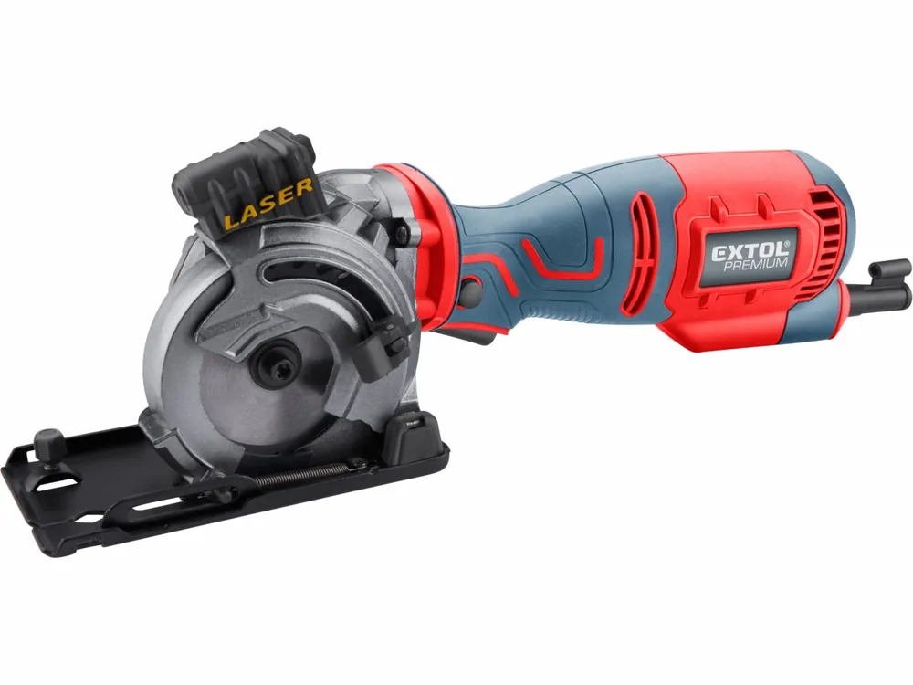 Jen po omezenou dobu - EXTOL PREMIUM pila kotoučová/řezačka s laserem, zanořovací, 89mm, 705W 8893023