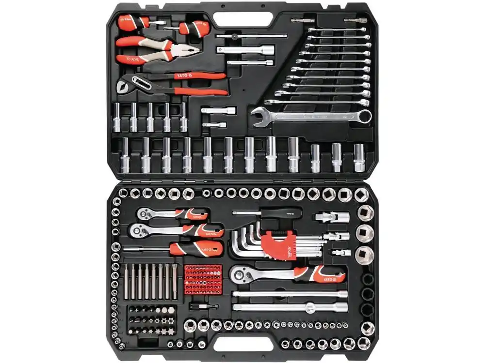 Velká sleva | YATO Gola sada 1/2", 3/8", 1/4" + příslušenství 225 ks YT-38941