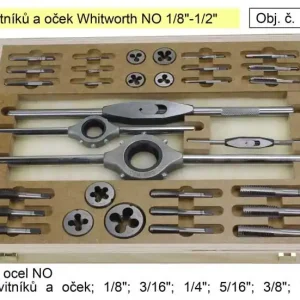 Velmi populární | Závitníky a očka sada Whitworth 1/8"-1/2" NO, Bučovice Tools