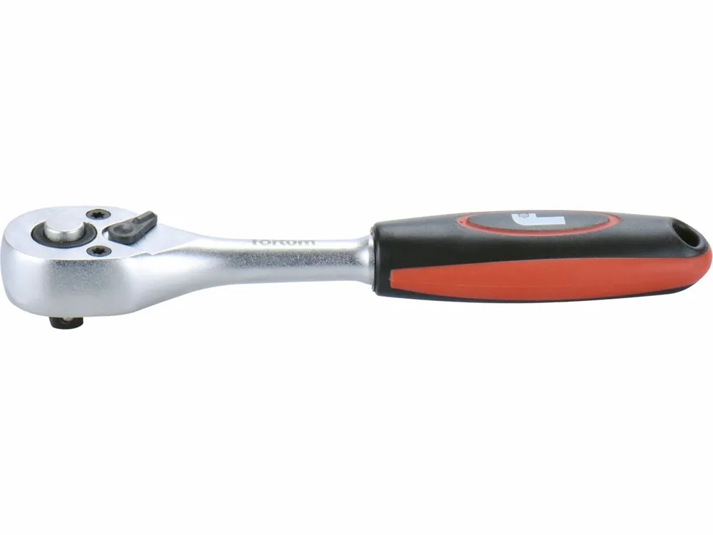 Premium | ráčna Industrial, 1/4", L 146mm, 48 zubů, CrV/S2, FORTUM