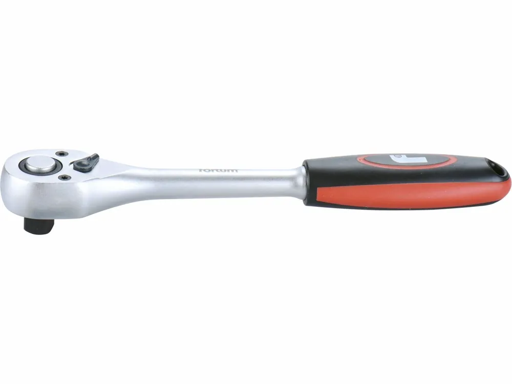 Špičková kvalita - ráčna Industrial, 1/2", L 275mm, 48 zubů, CrV/S2, FORTUM